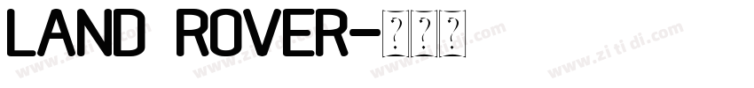 land rover字体转换